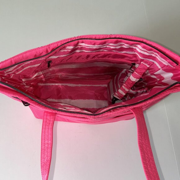 Lug Skyliner Tote Bag Magenta - Neon Hot Pink - Picture 10 of 13